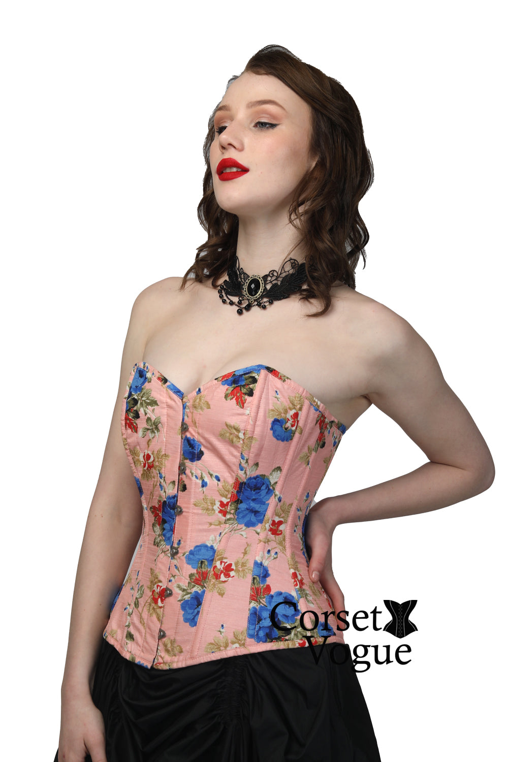 Athena Printed Over Bust Corset