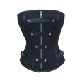 Raven Black Gothic Over Bust Corset