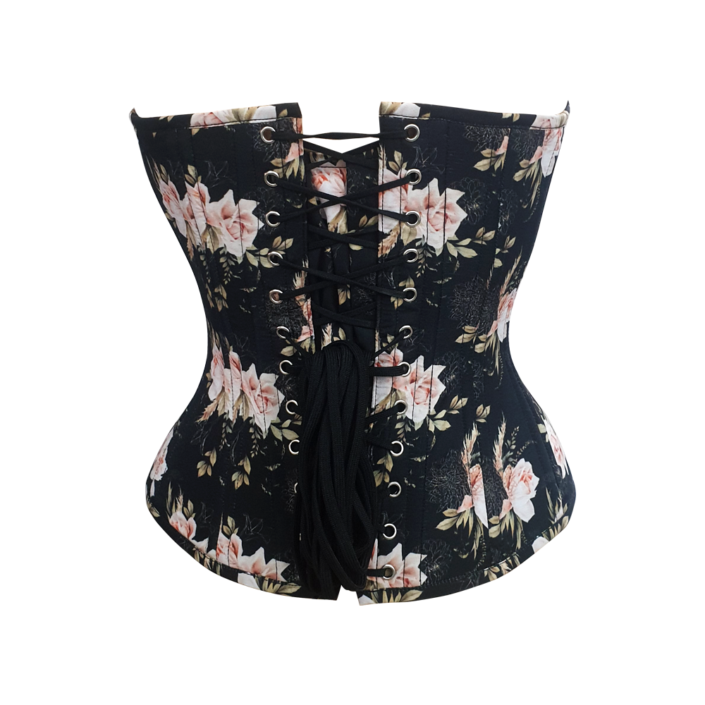 Waist Traning Dusky Rose Steel Boned Over Bust Corset