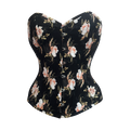 Waist Traning Dusky Rose Steel Boned Over Bust Corset